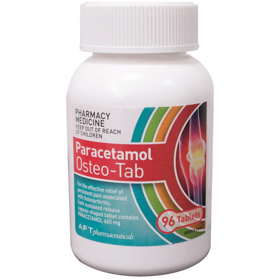 AFT Paracetamol Osteo Sustained Release 665mg Tablets (Bottle of 96)