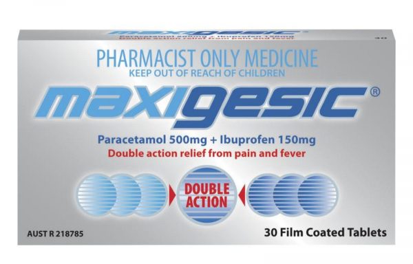 Maxigesic Paracetamol 500mg + Ibuprofen 150mg Pain Relief Tablets (Pack of 30)