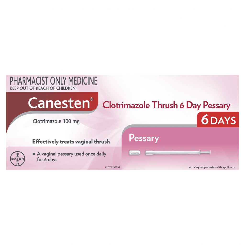 Buy Canesten 6 Day Vaginal Pessary 100mg Thrush Treatment 6 pessaries