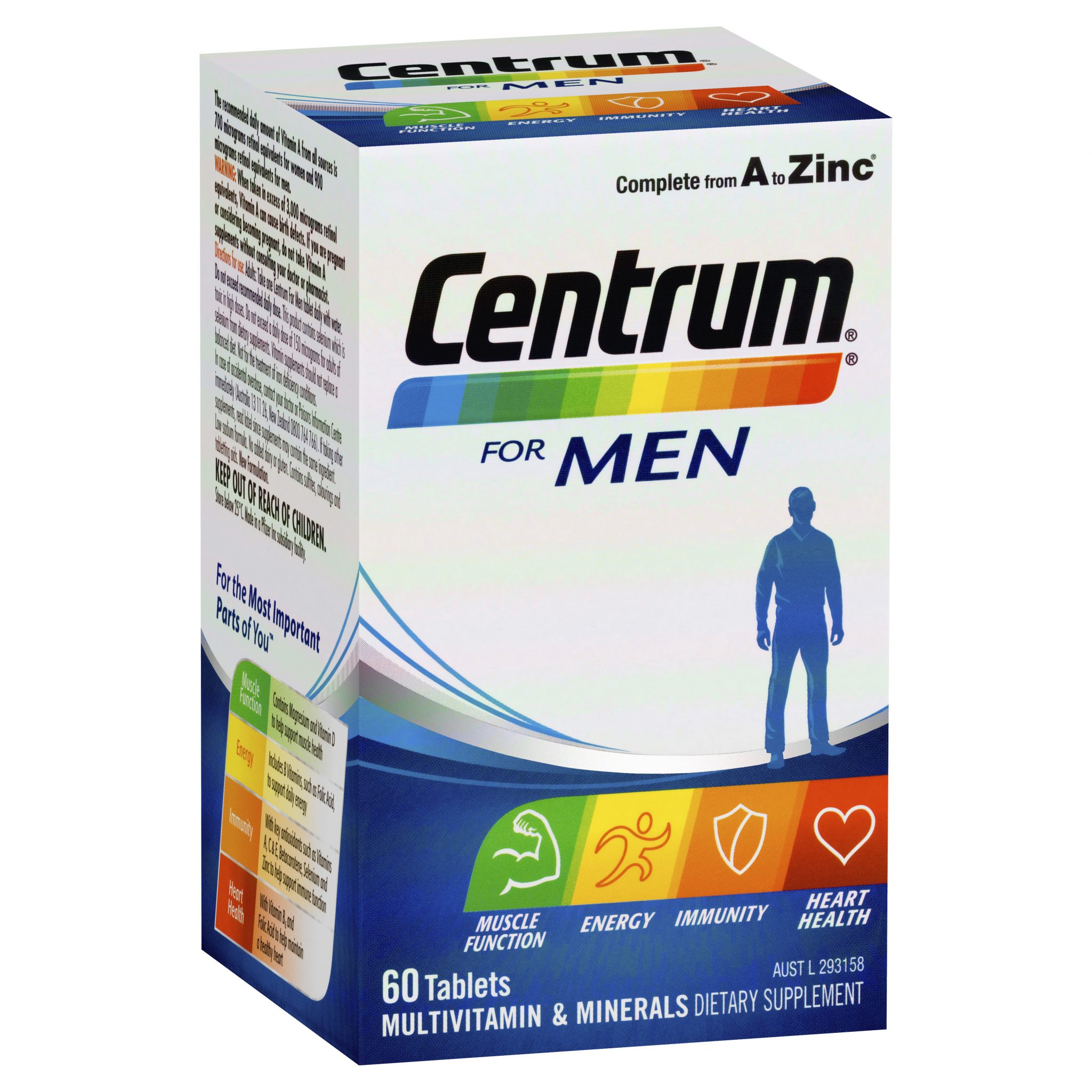 Buy Centrum For Men 60 tablets Online eMedical