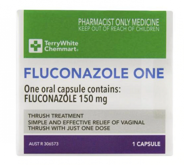 TerryWhite Chemmart Fluconazole One-Dose Thrush Treatment Capsule (Pack of 1)
