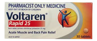 Voltaren Rapid 25mg Acute Muscle And Back Pain Relief 30 tablets