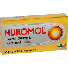Nuromol Ibuprofen 200mg & Paracetamol 500mg Pain Relief Tablets (Pack of 12)