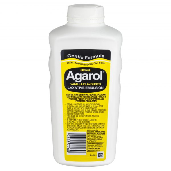 Agarol Vanilla Laxative Emulsion Liquid 500ml