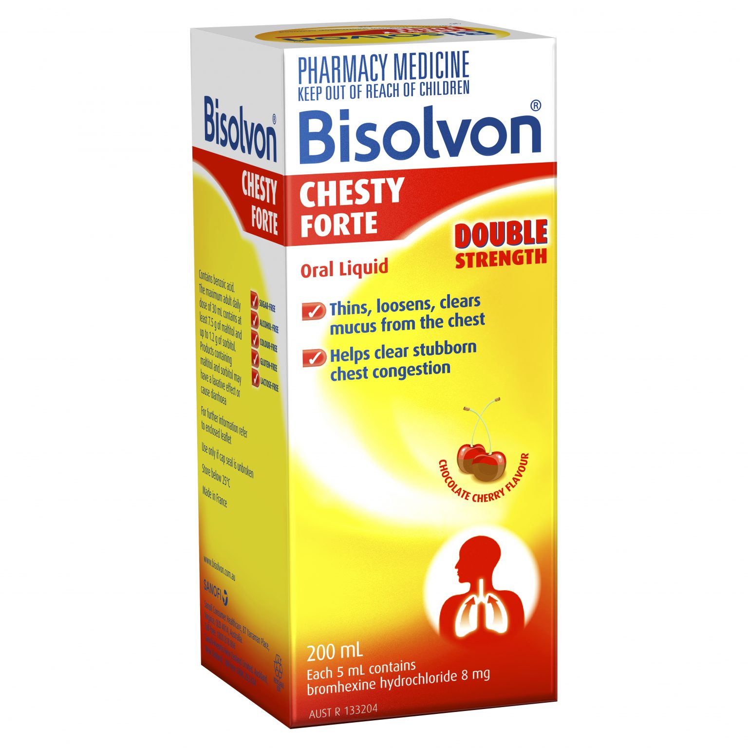 Buy Bisolvon Chesty Forte Cough Liquid 200ml Online eMedical