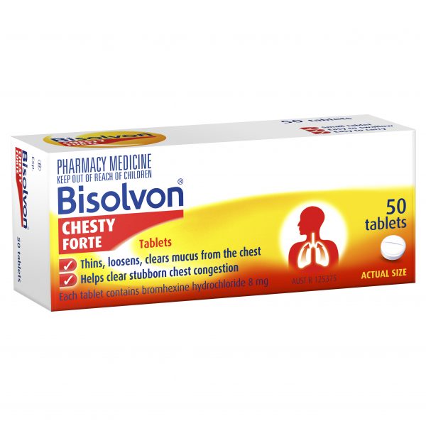 Bisolvon Chesty Forte Tablets (Pack of 50)