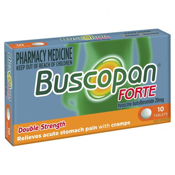 Buscopan Stomach Pain Relief Tablets Forte 20mg (Pack of 10)