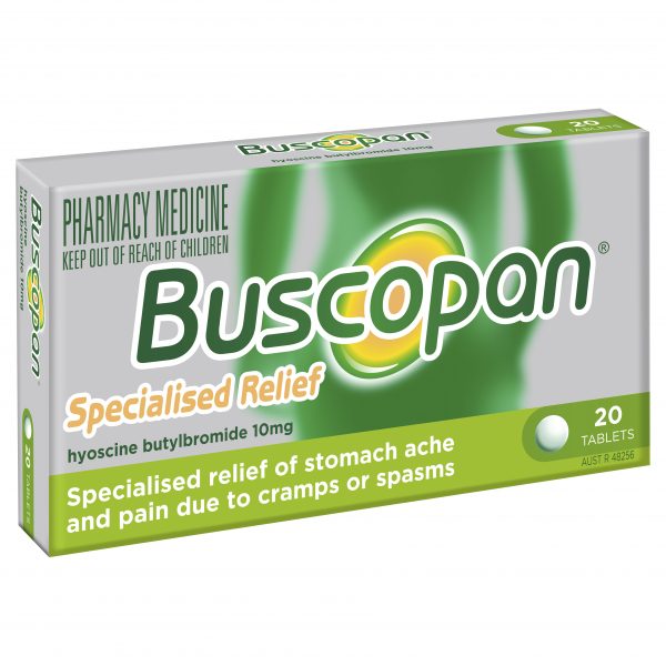 Buscopan Stomach Pain Relief Tablets 10mg (Pack of 20)