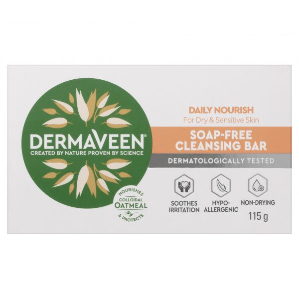 DermaVeen Cleansing Bar Soap Free 115g