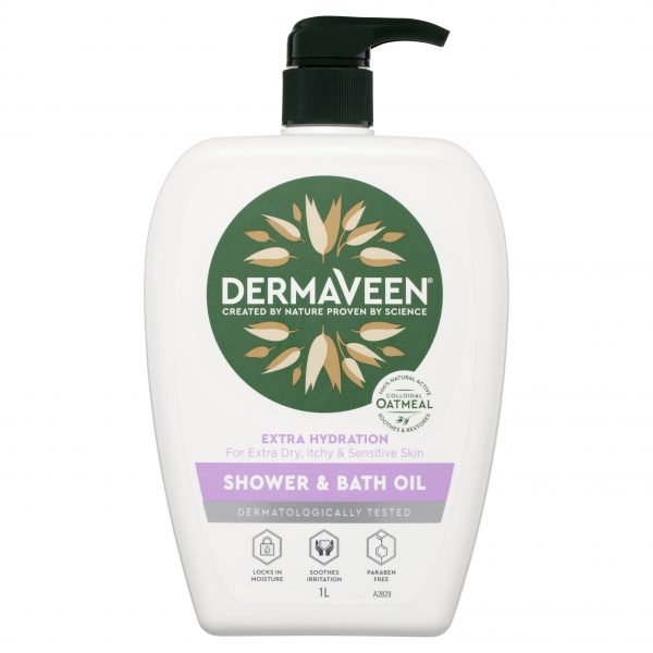 DermaVeen Extra Hydration Gentle Shower & Bath Oil 1 litre