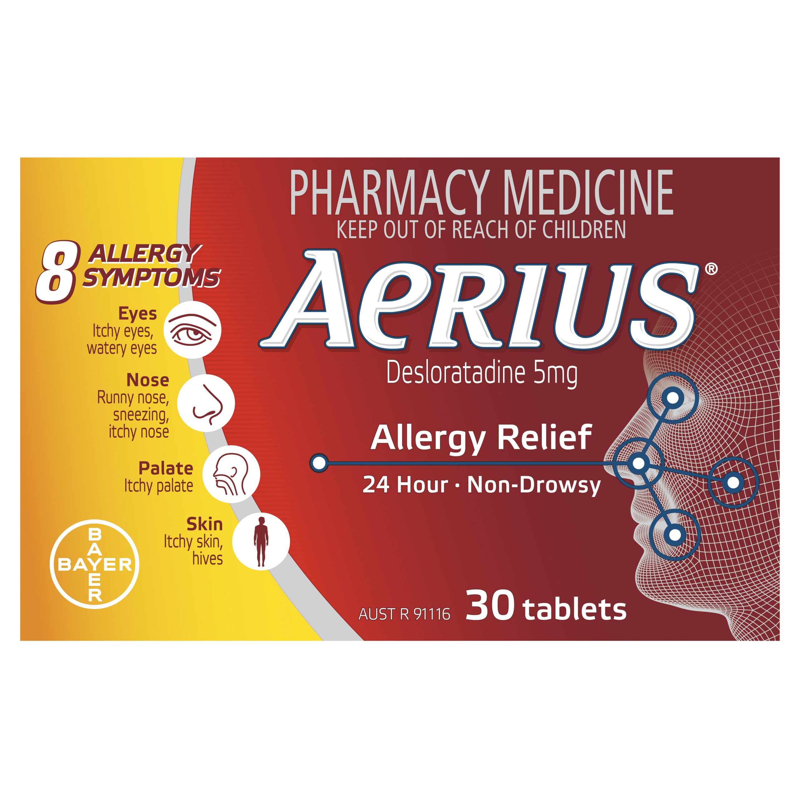 Aerius Hayfever Relief 5mg Tablets (Pack of 30) eMedical