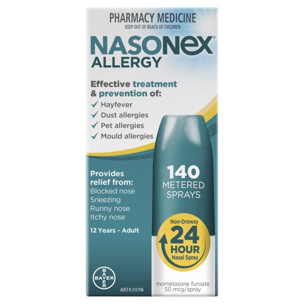 Nasonex 140 Sprays & Claratyne 10 Tablets Allergy Management Kit