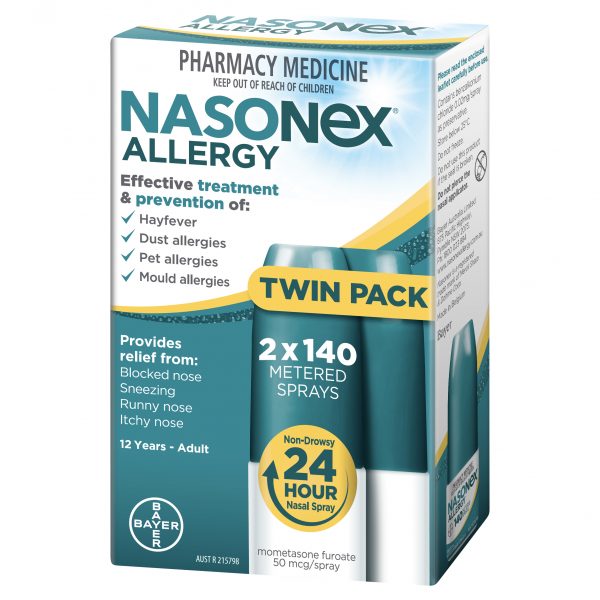 Nasonex Allergy Spray 140 Doses 2 pack