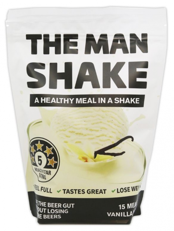 The MAN SHAKE Meal in a Shake Powder 840g - Vanilla Flavour