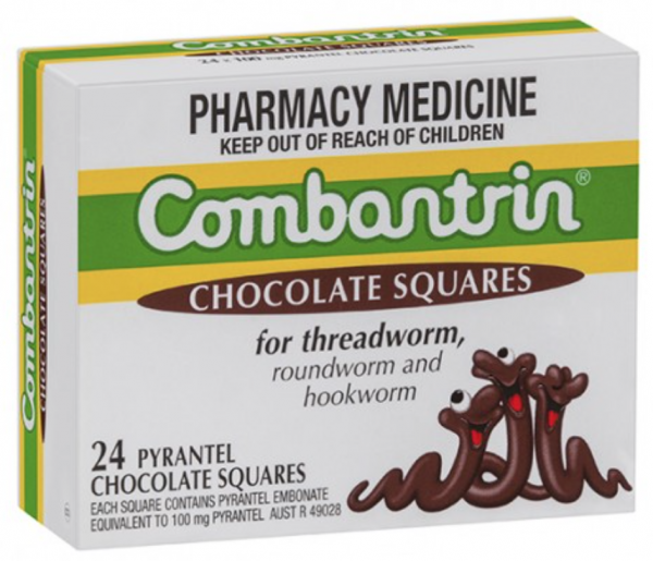 Combantrin Worming Chocolate Squares (Pack of 24)