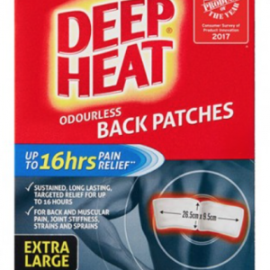 Deep Heat Patch Back Odourless 2 pack
