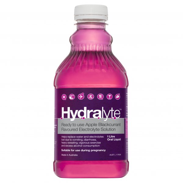 Hydralyte Ready To Drink Apple/Blackcurrant Flavour Electrolyte Solution 1 Litre