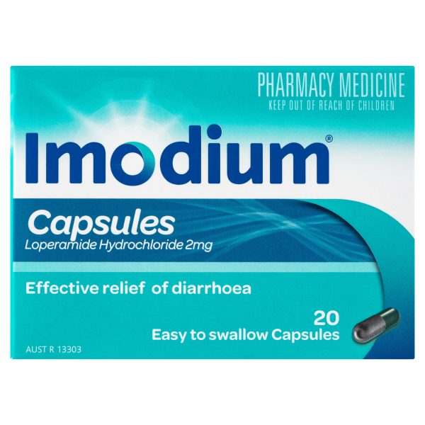 Imodium Loperamide 2mg Anti-Diarrhoea Capsules (Pack of 20)