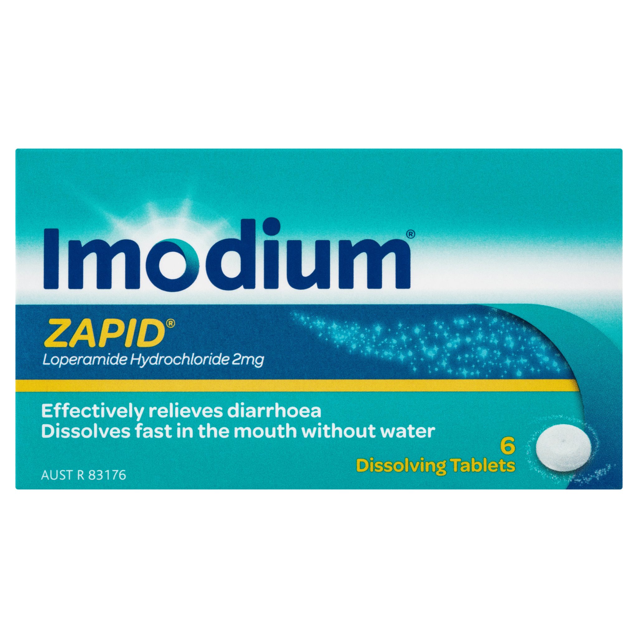 Buy Imodium Zapid Loperamide 2mg Dissolving Tablets (Pack of 6) Online