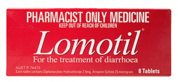 Lomotil 2.5mg Anti-Diarrhoea Tablets (Pack of 8)