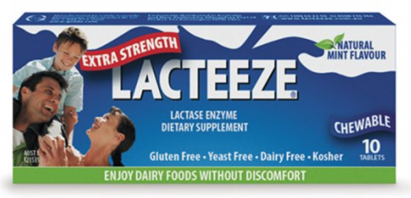 Lacteeze Extra Strength 10 tablets