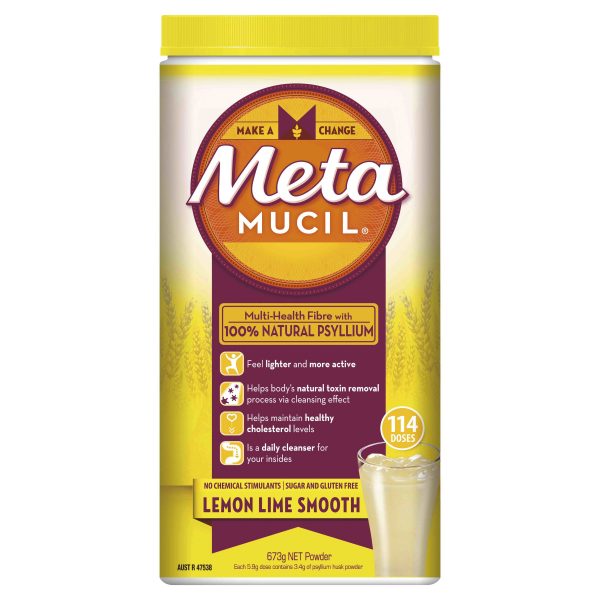 Metamucil Powder Smooth Lemon Lime 793g (114 Doses)