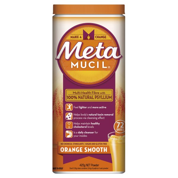 Metamucil Powder Smooth Orange 425g  (72 Doses)