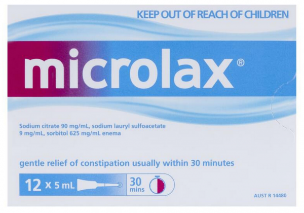 Microlax Enema 5ml (Pack of 12)