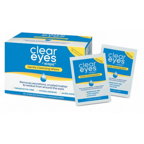 Murine Clear Eyes Wipes 30 sachets
