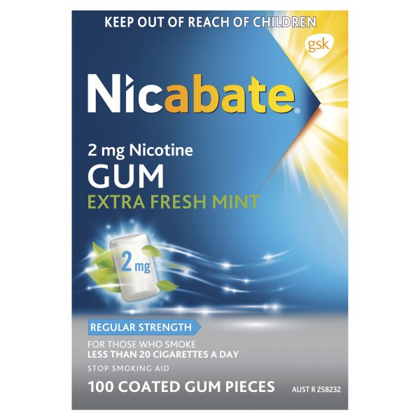 Nicabate Gum 2mg - 100 pieces