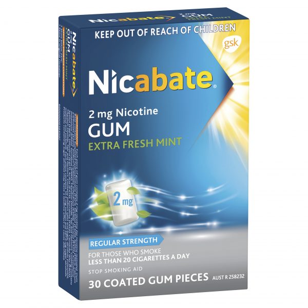 Nicabate Gum 2mg - 30 pieces