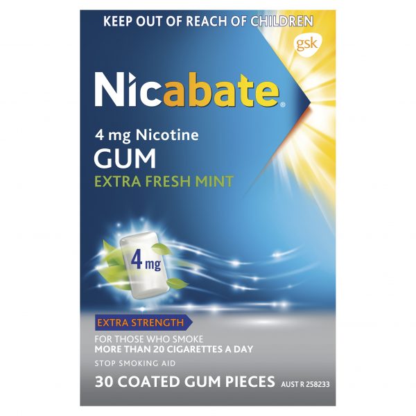 Nicabate Gum 4mg - 30 pieces