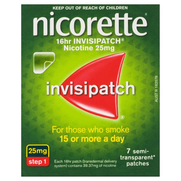 Nicorette 16hr Invisipatch 25mg Step 1 - 7 patches