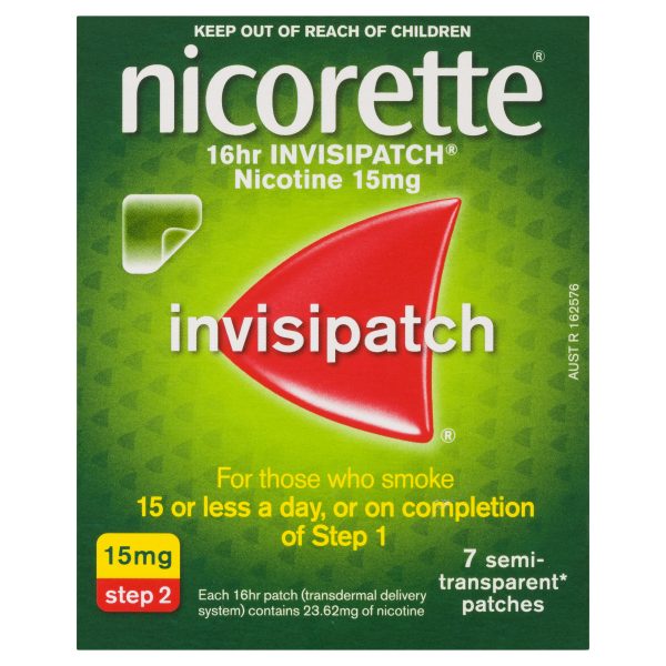 Nicorette 16hr Invisipatch 15mg Step 2 - 7 patches
