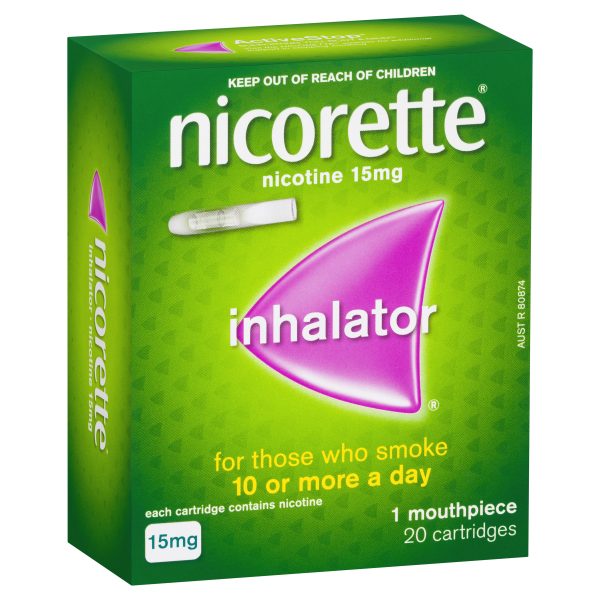 Nicorette Inhalator 15mg - 20 cartridges