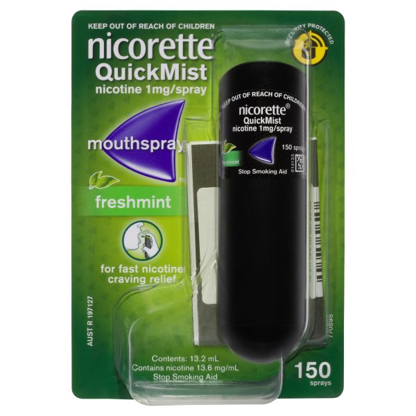 Nicorette Quick Mist Mouth Spray Freshmint 1mg - 150 doses