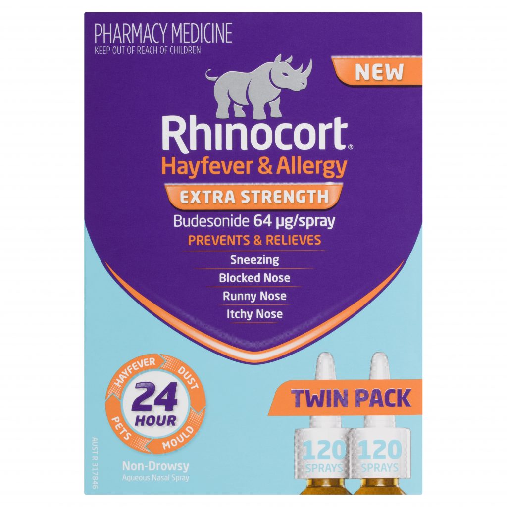 Buy Rhinocort Hayfever & Allergy Extra Strength 64mcg Nasal Spray 240