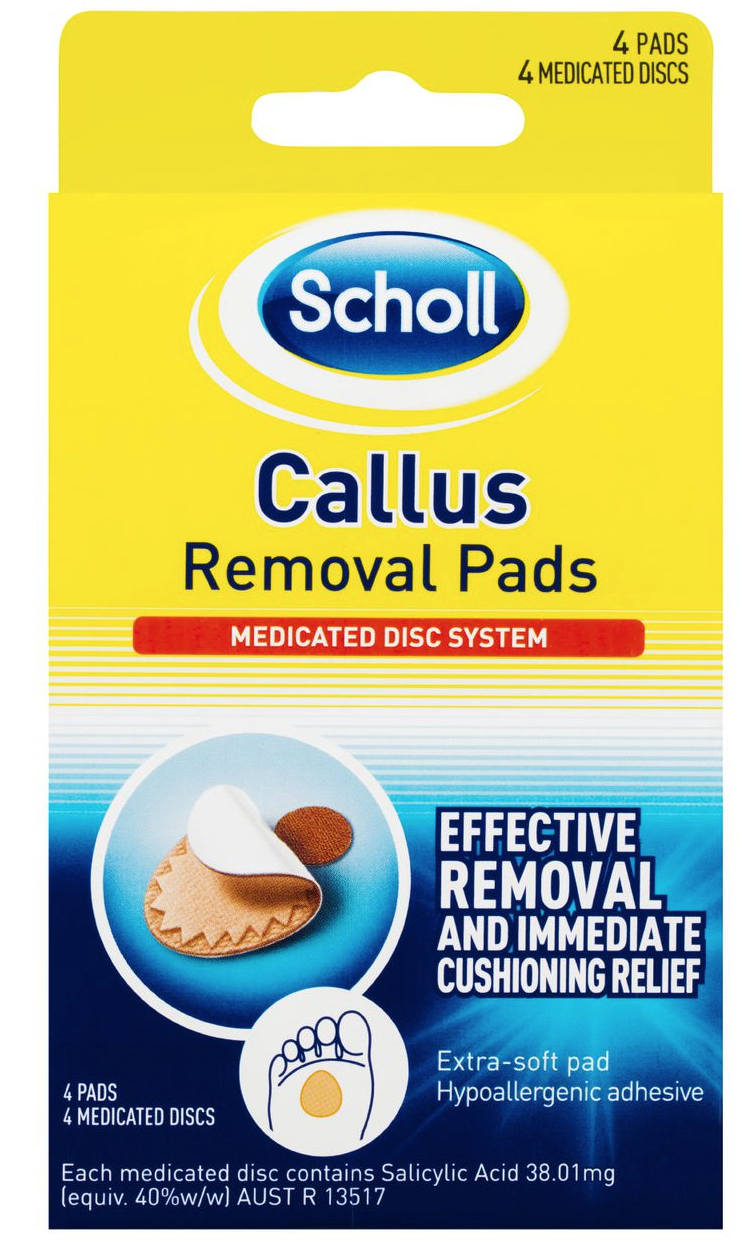 Buy Scholl Callus Remover Pads (Pack of 4) Online eMedical
