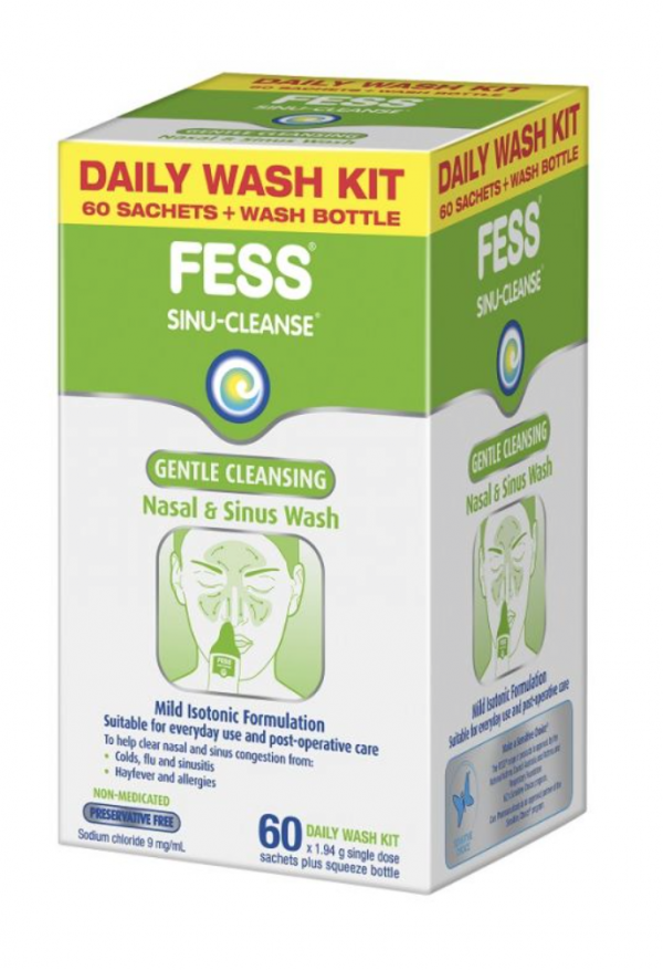 Fess Sinu-Cleanse Iso Wash Kit 60 sachets