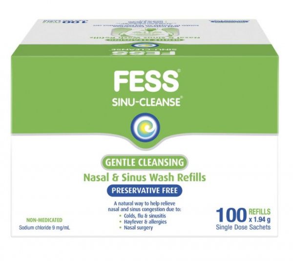 Fess Sinu-Cleanse Gentle Cleansing Wash Refill Sachets X 100