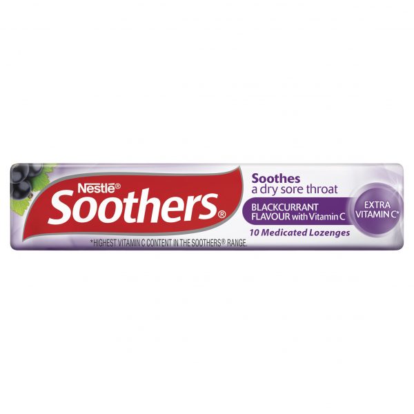 Soothers Blackcurrant Stick Lozenges (Pack of 10)