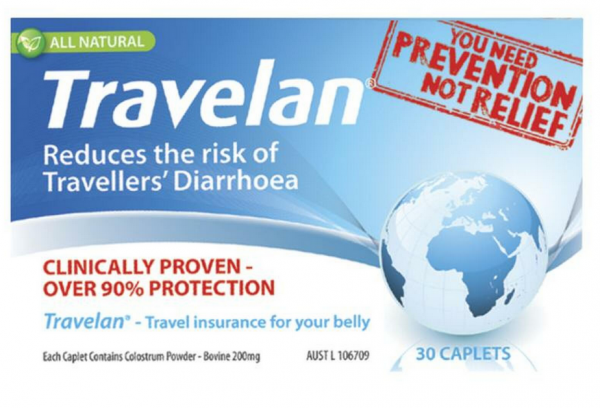 Travelan 200mg Caplets (Pack of 30)